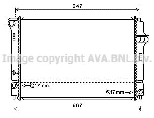 AVA QUALITY COOLING Radiators, Motora dzesēšanas sistēma TO2700